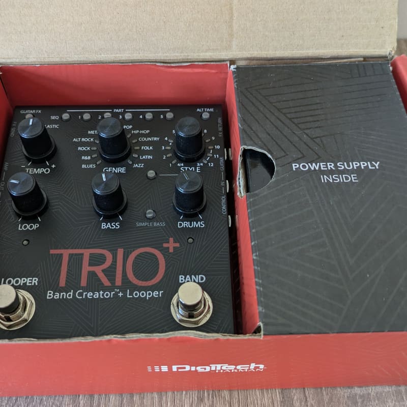 used 2010s DigiTech TRIO Plus Band Creator + Looper Black - Effect Pedal