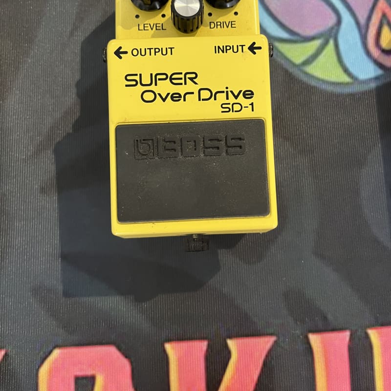 used 1997 - Present Boss SD-1 Super OverDrive (Silver Label) Yellow - Effect Pedal