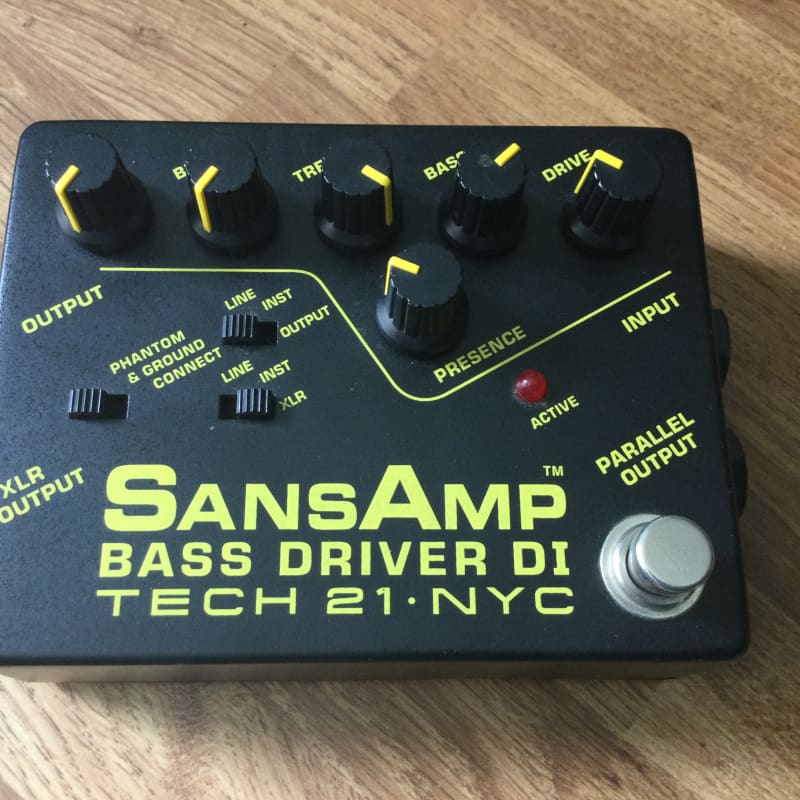 used 2000s Tech 21 Sansamp Bass Driver D.I. Black – Effect Pedal