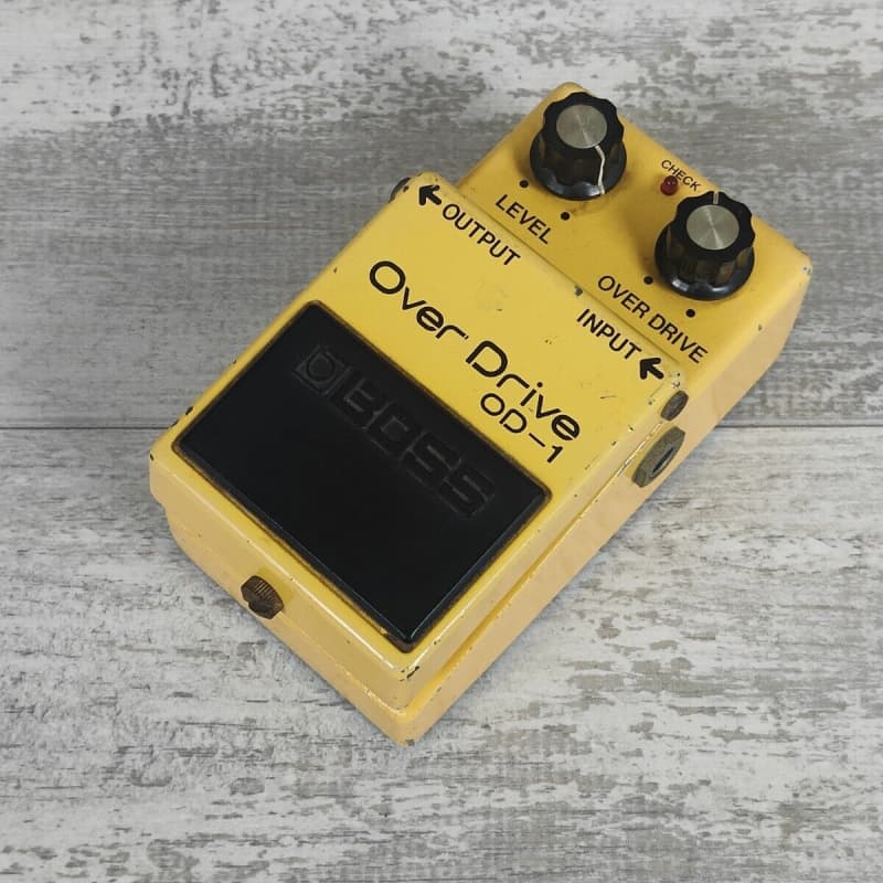 used Boss Boss OD-1 Overdrive Japan Screw Effects Pedal Silver - Effect Pedal