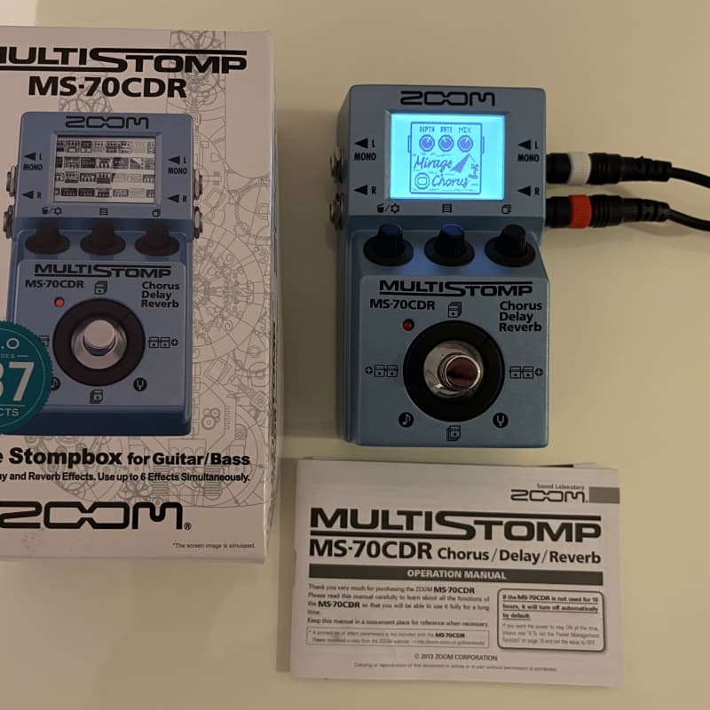 used 2010s Zoom MS-70CDR MultiStomp Blue - Effect Pedal