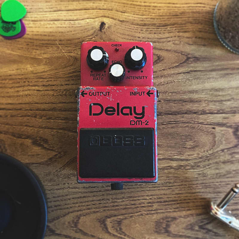 used 1984 Boss DM-2 Delay (Green Label) Pink - Effect Pedal