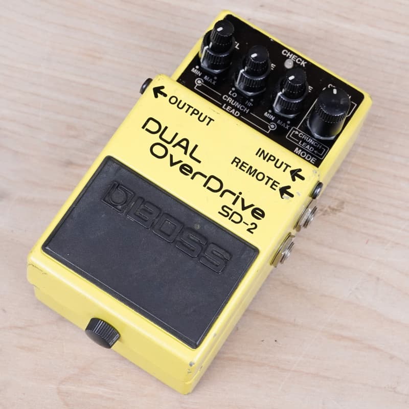 used 1995 Boss SD-2 Dual OverDrive (Silver Label) Yellow - Effect Pedal