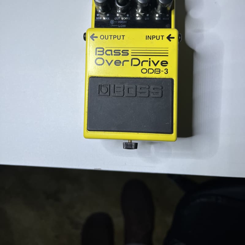 used 1994 - Present Boss ODB-3 Bass OverDrive (Silver Label) Yellow - Effect Pedal