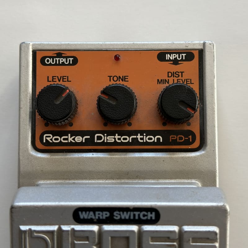 used 1980s Boss PD-1 Rocker Distortion White / Orange - Effect Pedal