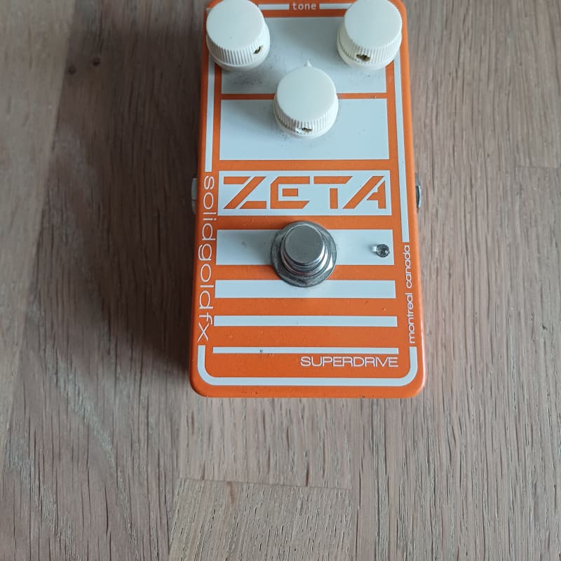 used 2010s SolidGoldFX Zeta Superdrive Overdrive White/Orange - Effect Pedal