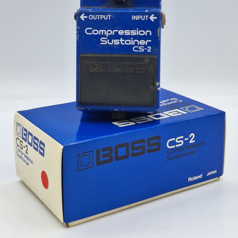 used 1981 - 1986 Boss CS-2 Compression Sustainer (Black Label) Blue - Effect Pedal