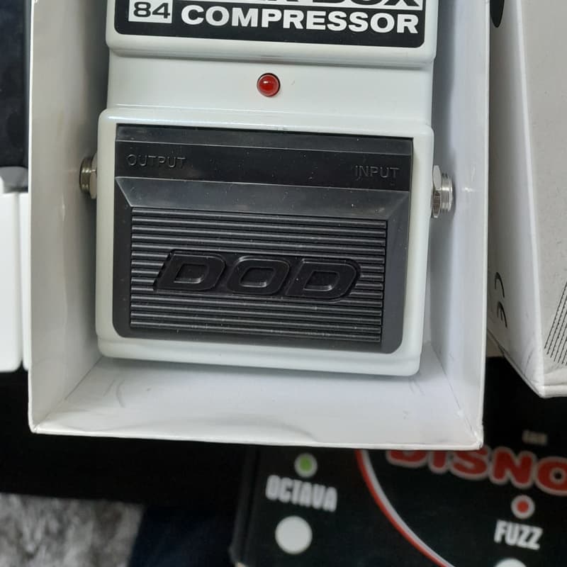 used 1990s DOD Milk Box Compressor FX84 White - Effect Pedal