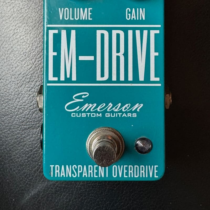 used 2010s Emerson EM-Drive Transparent Overdrive Turquoise - Effect Pedal