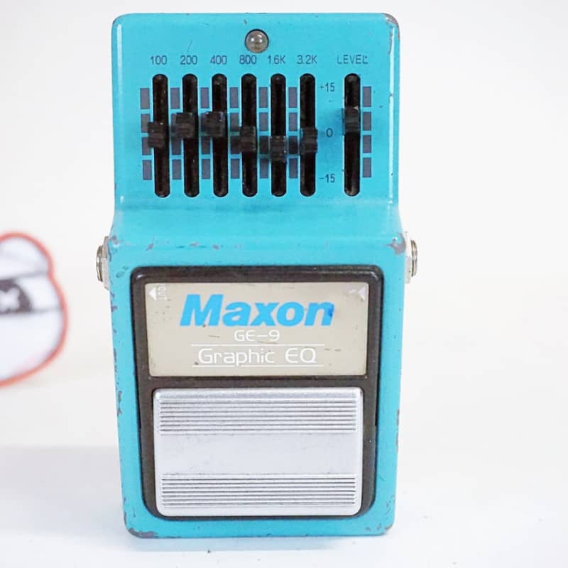 used 1980s Maxon GE-9 Graphic EQ Teal - Effect Pedal