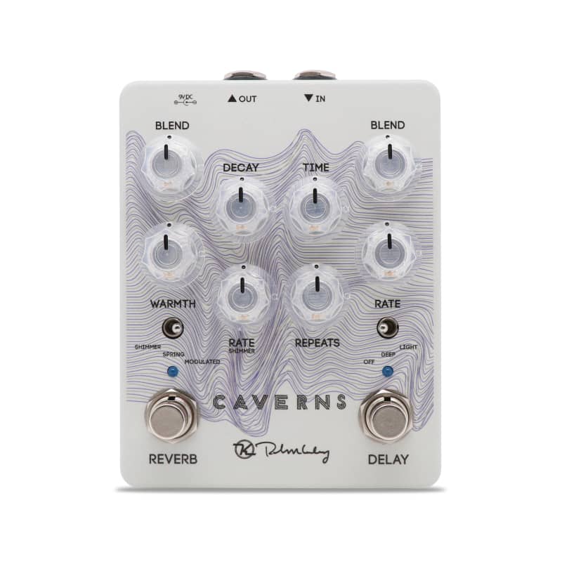 used 2022 Keeley Keeley Keeley Caverns Delay/Reverb - White Waves -... - Effect Pedal