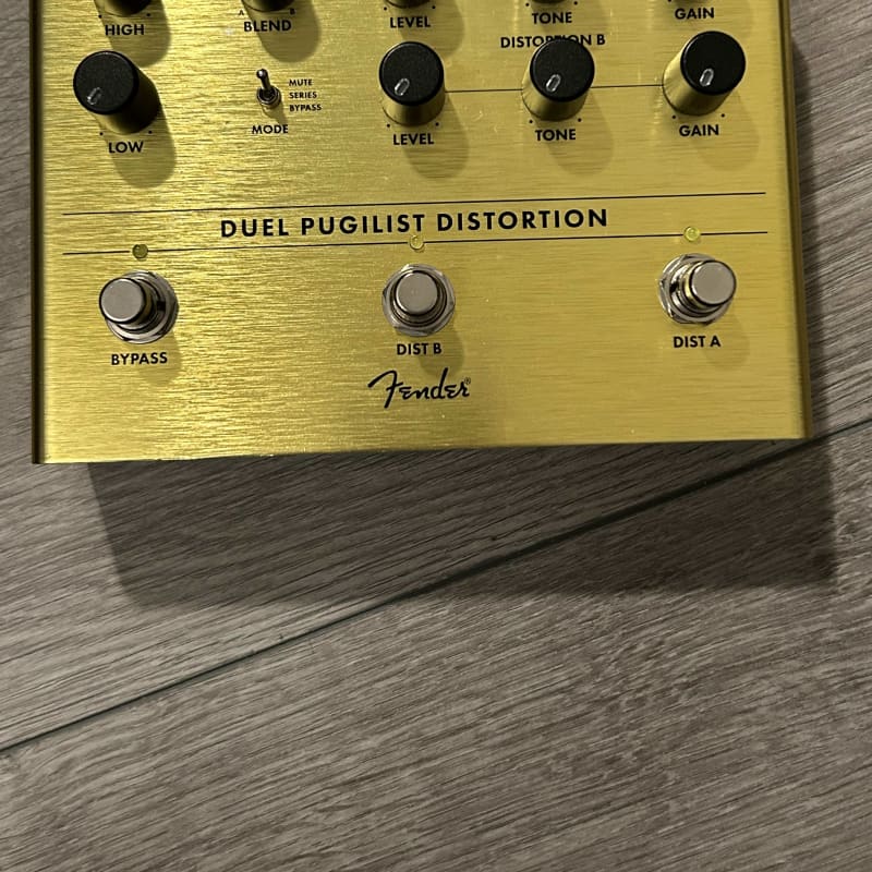 used 2021 - Present Fender Duel Pugilist Distortion Yellow - Effect Pedal