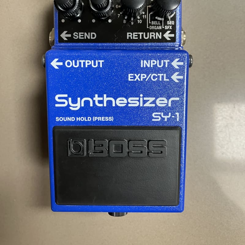 used 2019 - Present Boss SY-1 Synthesizer Blue - Effect Pedal