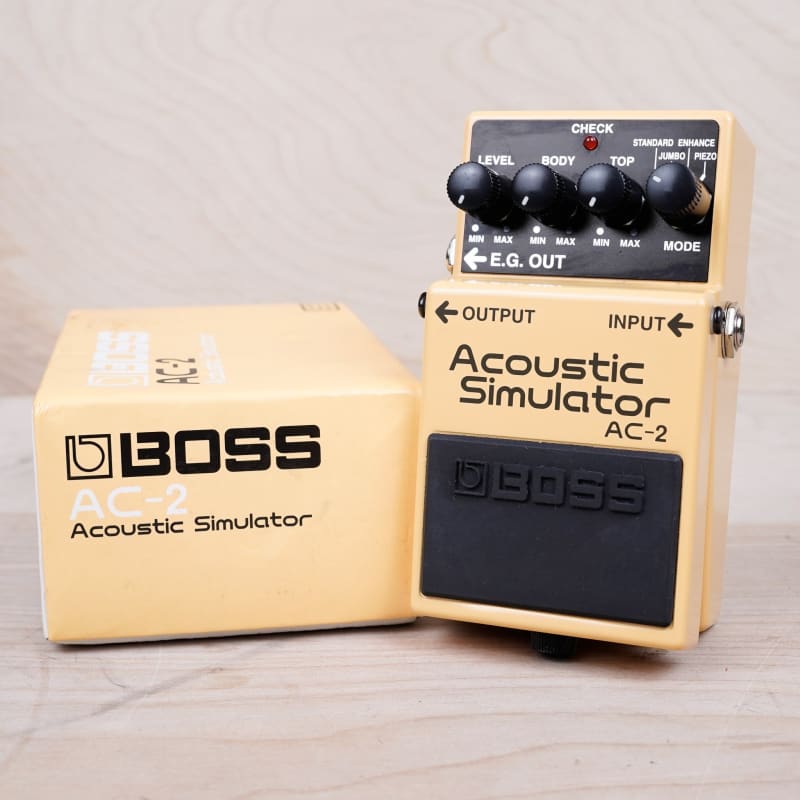 used 2002 Boss AC-2 Acoustic Simulator (Silver Label) Yellow - Effect Pedal