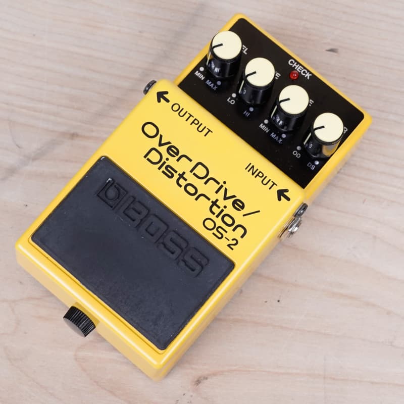 used 2003 Boss OS-2 OverDrive/Distortion (Silver Label) Yellow - Effect Pedal