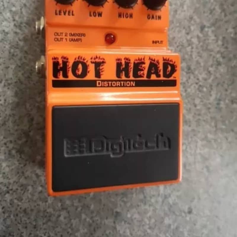 used 2010s DigiTech Hot Head Distortion Red - Effect Pedal