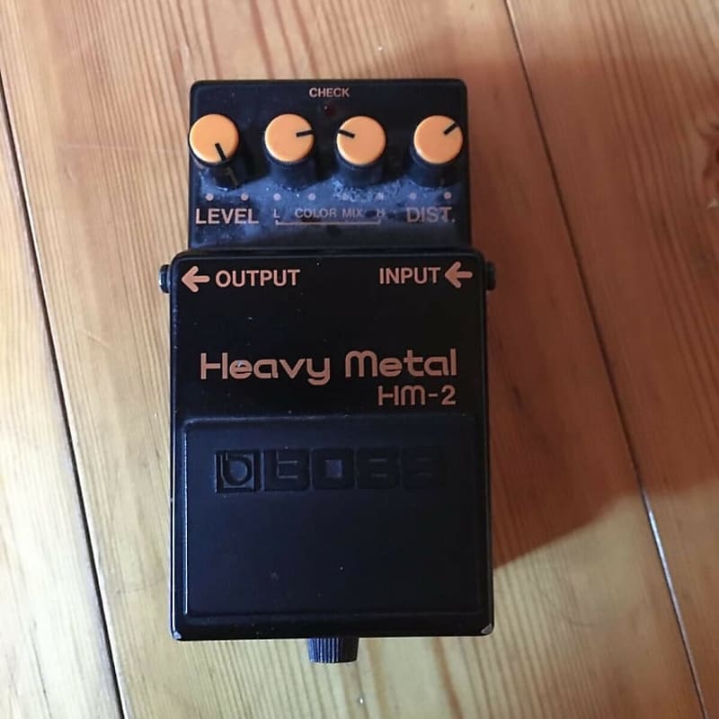 used 1988 - 1992 Boss HM-2 Heavy Metal (Black Label) Black - Effect Pedal