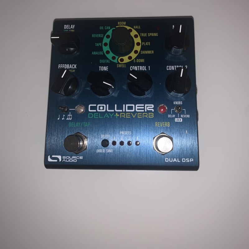 used 2010s Source Audio SA263 Collider Delay + Reverb Blue - Effect Pedal