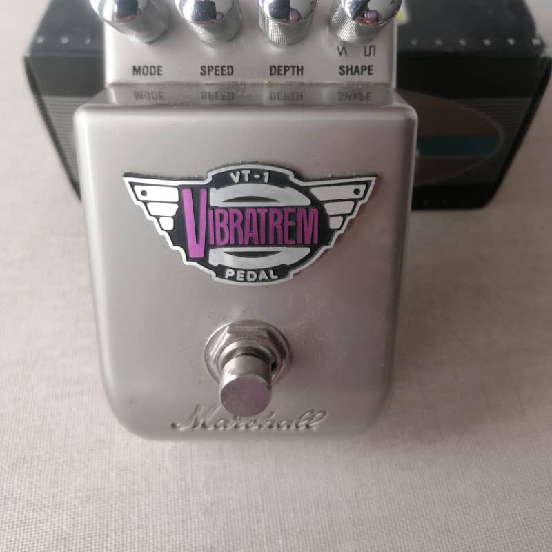 used 2010s Marshall VT-1 Vibratrem Vibrato and Tremolo Pedal Silver - Effect Pedal