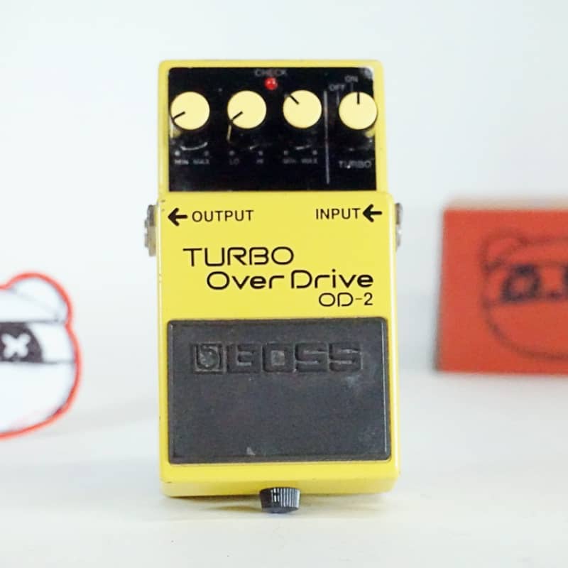 used 1993 Boss OD-2 Turbo OverDrive (Black Label) Yellow - Effect Pedal