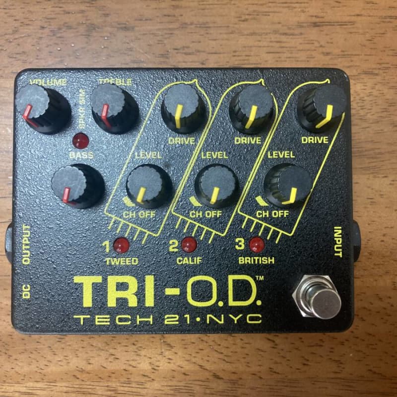 used 2000 s Tech 21 Sansamp tri od Black - Effect Pedal