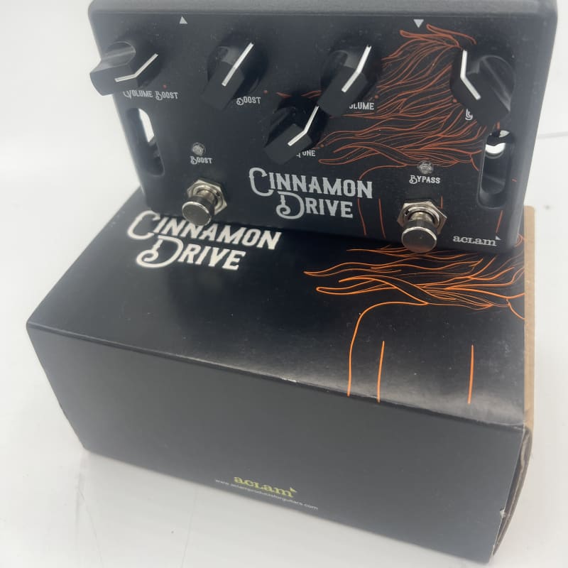 used 2000 Aclam Cinnamon Drive Overdrive Pedal Black - Effect Pedal