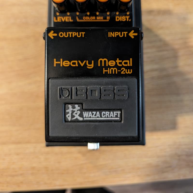 new 2021 - Present Boss HM-2W Heavy Metal Waza Craft Black - Effect Pedal