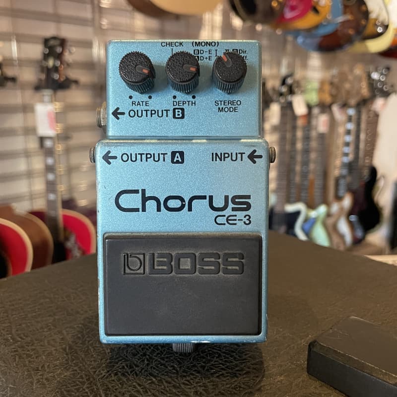 used 1984 - 1988 Boss CE-3 Chorus (Green Label) Blue - Effect Pedal