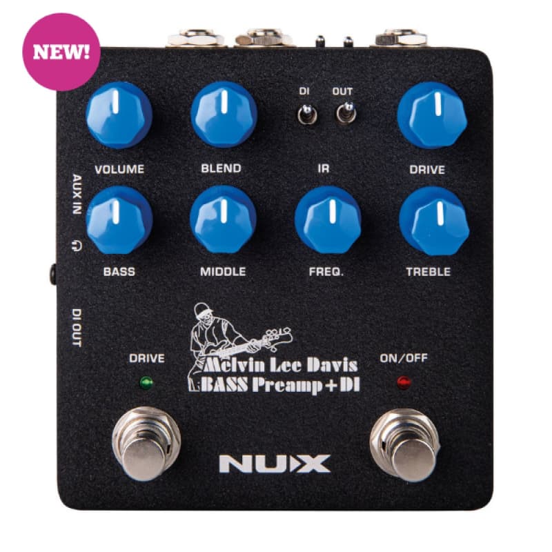 new NuX NUX MLD Melvin Lee Davis Bass Preamp + DI Pedal NBP-5 , - Effect Pedal