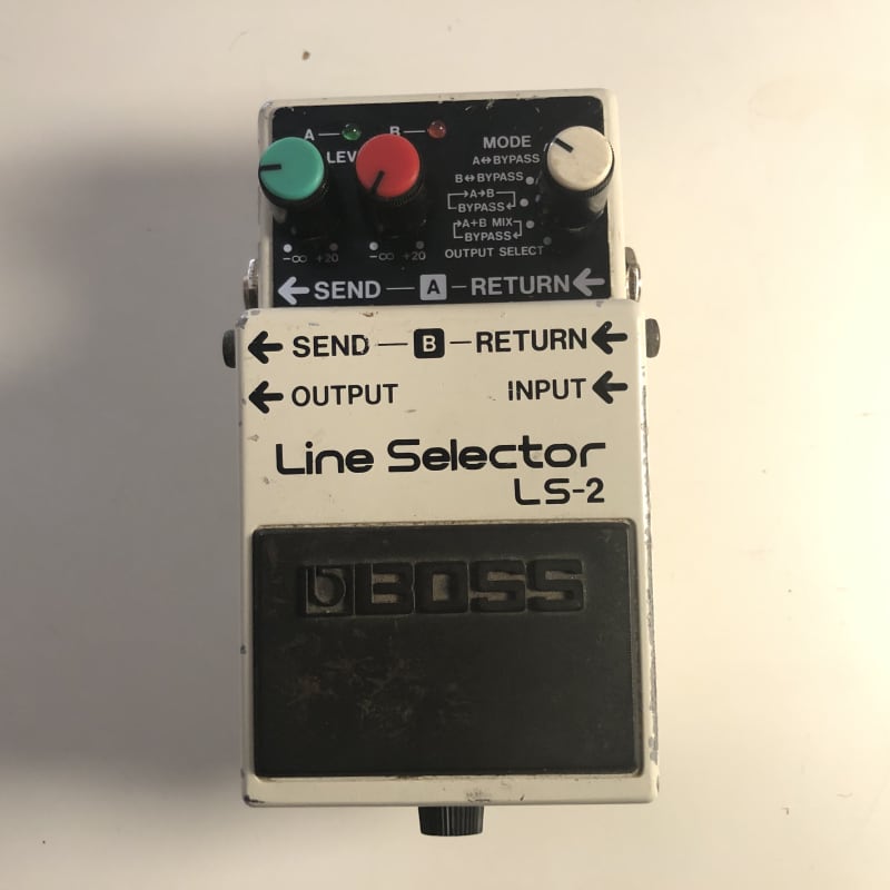 used 1991 - Present Boss LS-2 Line Selector (Silver Label) White - Effect Pedal