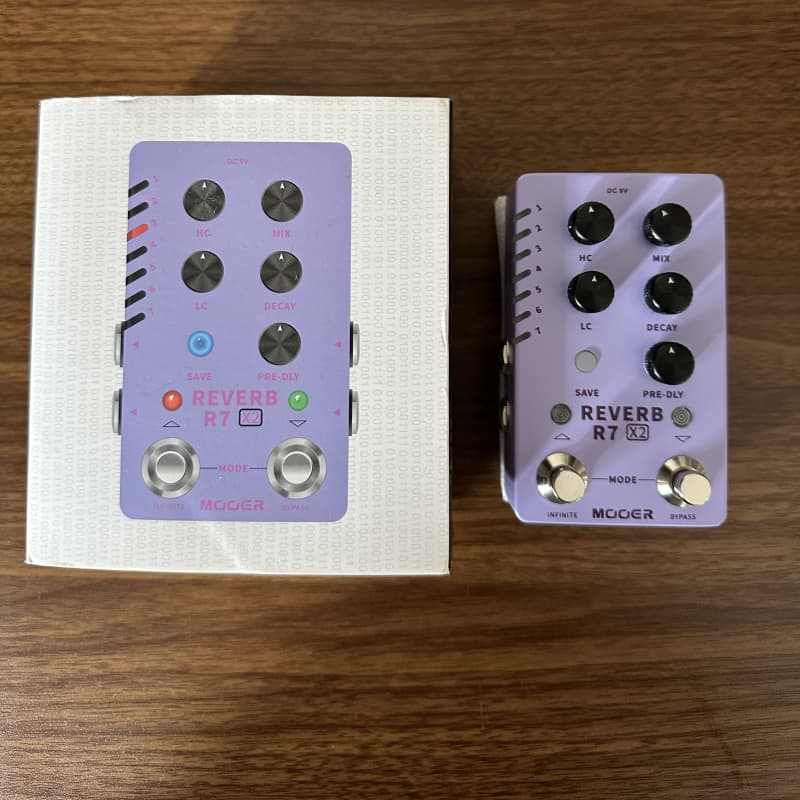 used 2021 Mooer R7 X2 Reverb Lavender - Effect Pedal