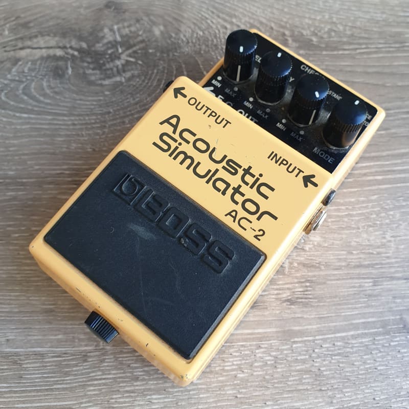 used 1997 - 2006 Boss AC-2 Acoustic Simulator (Silver Label) Yellow - Effect Pedal