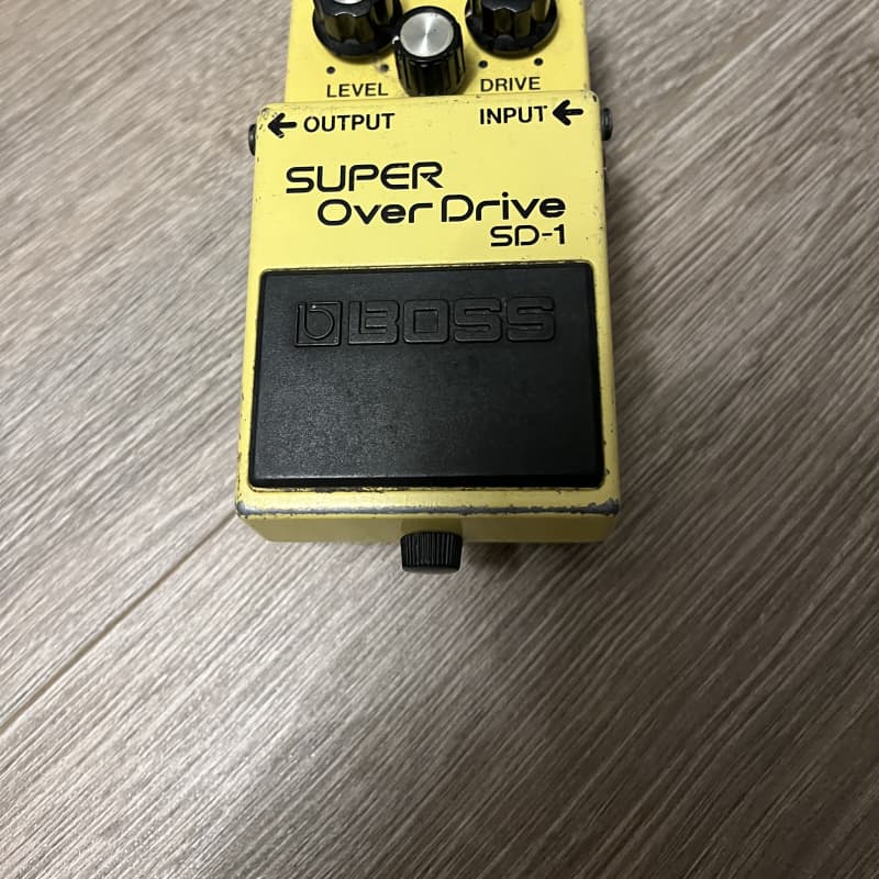 used 1981 - 1988 Boss SD-1 Super OverDrive (Black Label) Yellow - Effect Pedal