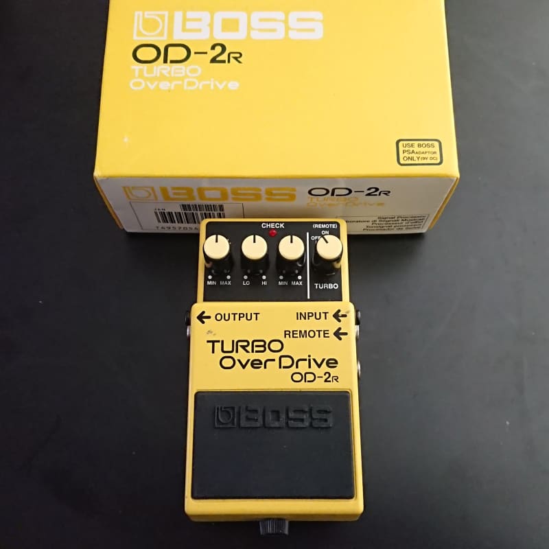 used 1994 - 1997 Boss OD-2R Turbo OverDrive (Silver Label) Yellow - Effect Pedal