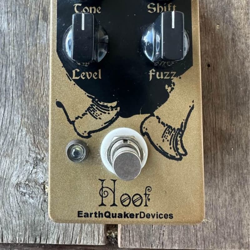 used 2017 - Present EarthQuaker Devices Hoof Hybrid Fuzz V2 Gold / ... - Effect Pedal