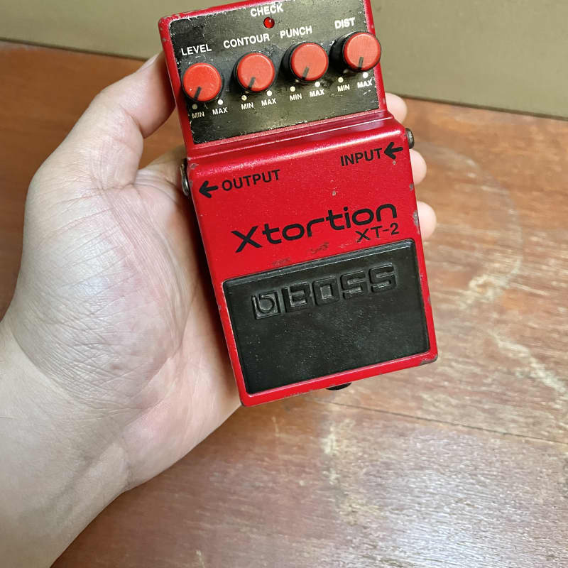 used 1996 - 1998 Boss XT-2 Xtortion (Silver Label) Red - Effect Pedal