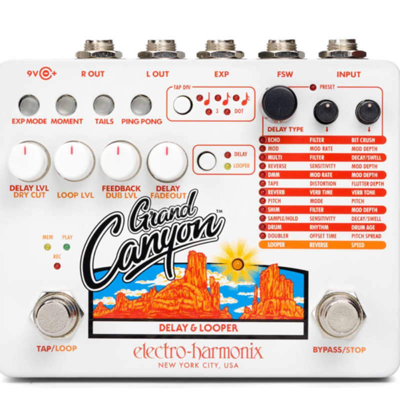 used 2018 - Present Electro-Harmonix Grand Canyon Delay and Looper ... - Effect Pedal