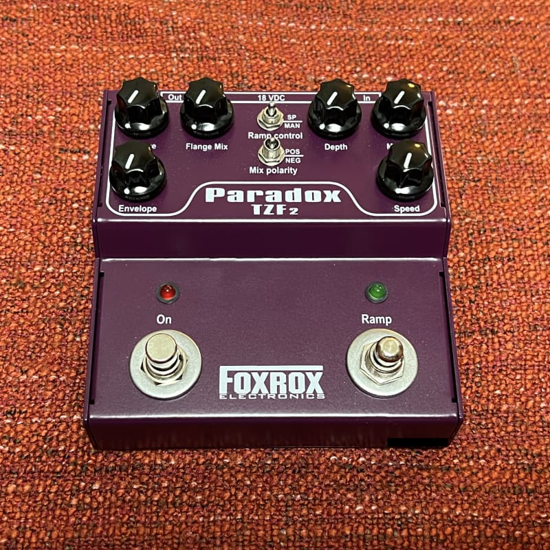 used 2010s Foxrox Electronics Paradox TZF2 Flanger Purple - Effect Pedal