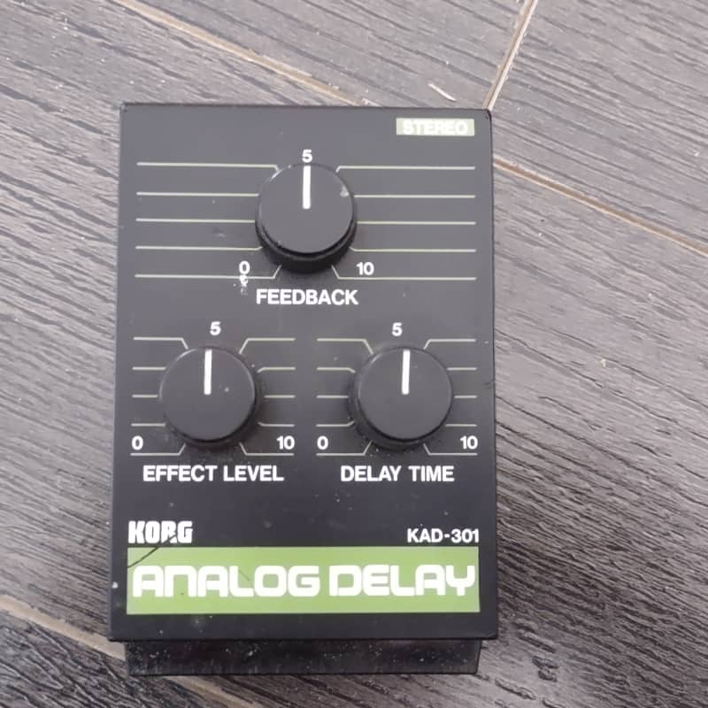 used Mid to late 80's Korg KAD - 301 stereo analog delay Plastic - Effect Pedal