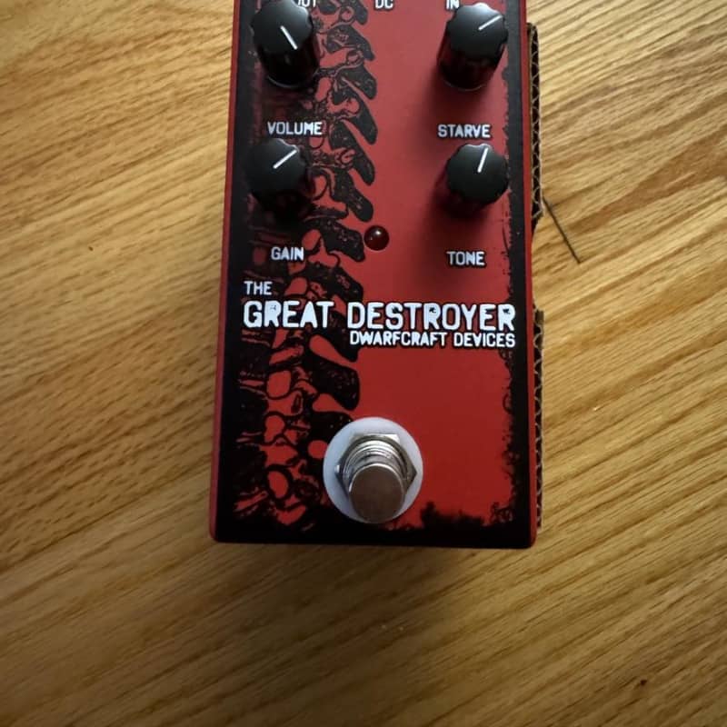 used 2010s Dwarfcraft Devices The Great Destroyer Red - Effect Pedal