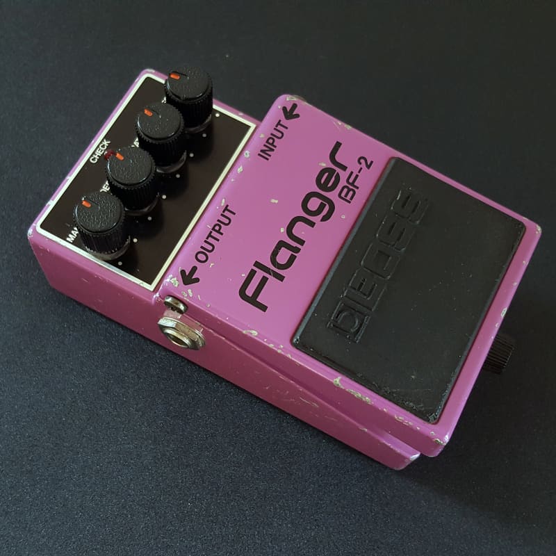 used 1980 - 1984 Boss BF-2 Flanger (Black Label) Purple - Effect Pedal