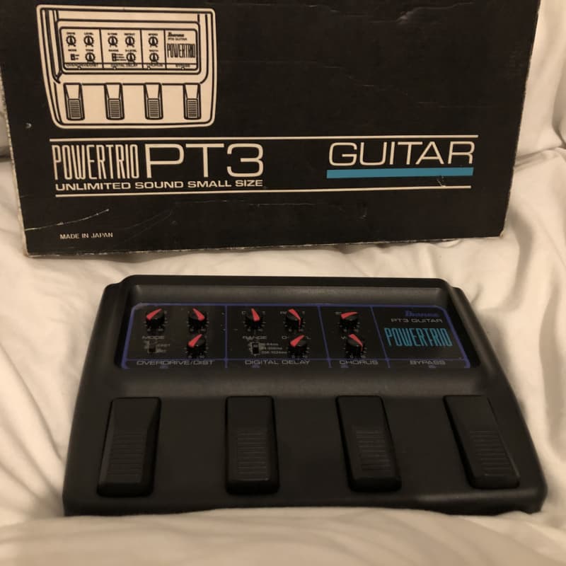 used 1980s Ibanez Power Trio PT3 Black - Effect Pedal