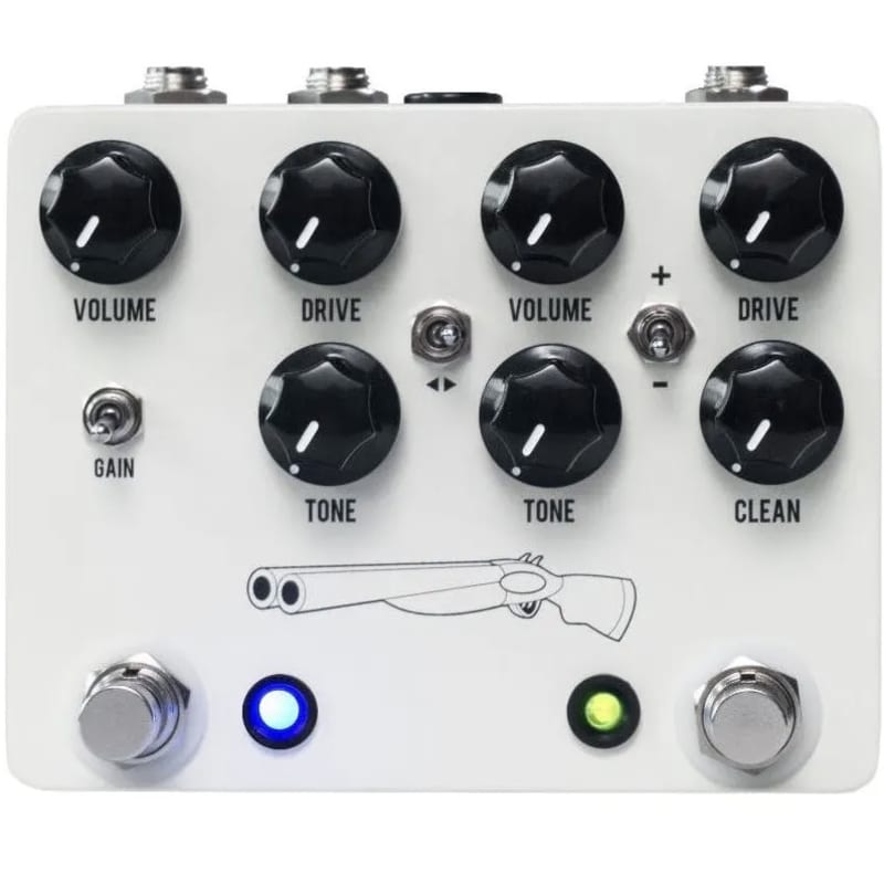 used 2017 - Present JHS Double Barrel V4 White - Effect Pedal