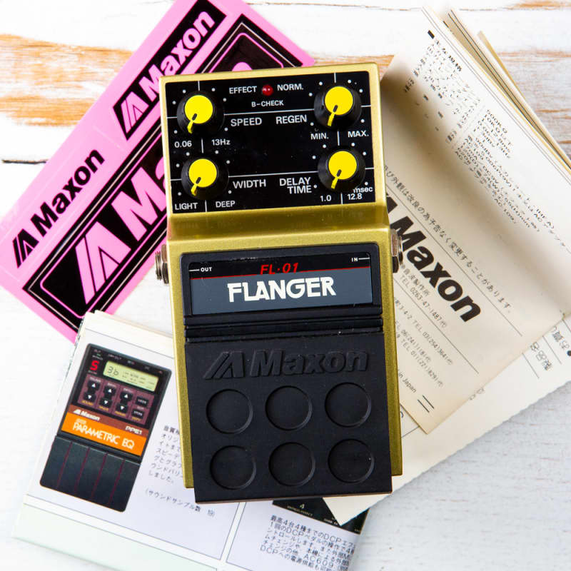 used 1980s Maxon FL-01 Flanger Yellow - Effect Pedal