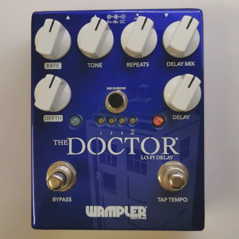 used 2010s Wampler The Doctor LoFi Ambient Delay Blue - Effect Pedal