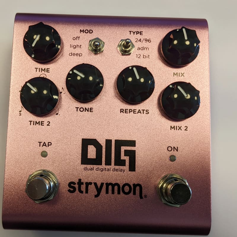 used 2022 - Present Strymon DIG Dual Digital Delay V2 Pink - Effect Pedal