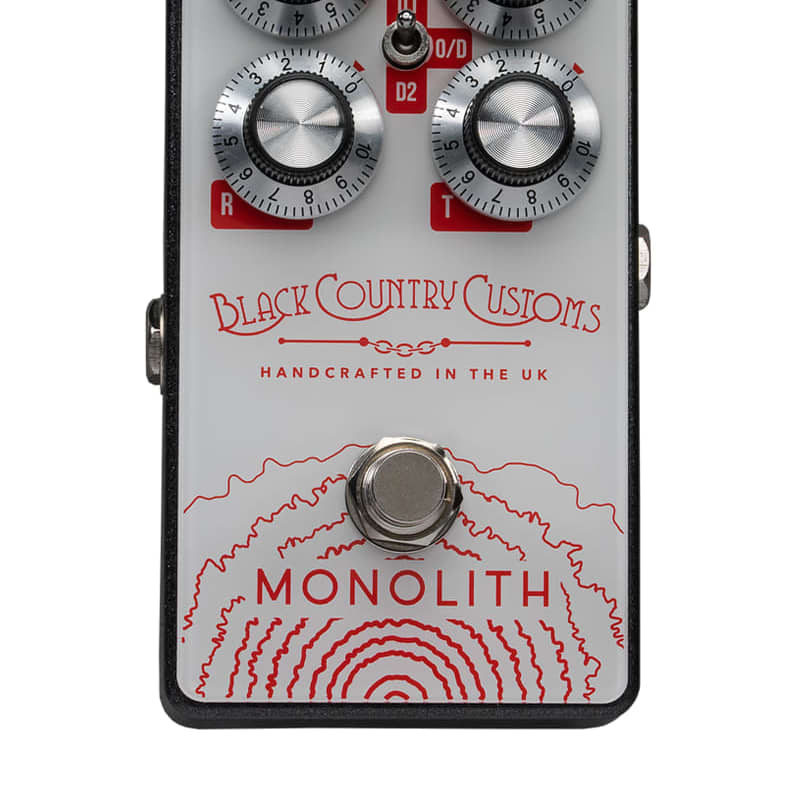 new 2019 - Present Laney Black Country Customs Monolith White / Red - Effect Pedal