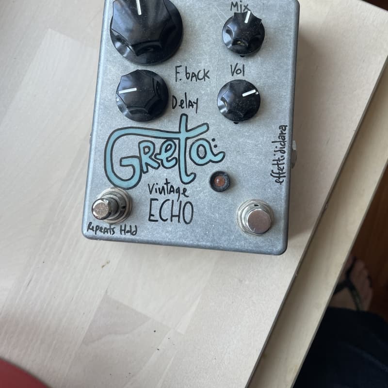 used 2019 Effettidiclara Greta Analog Echo Chrome Grey - Effect Pedal