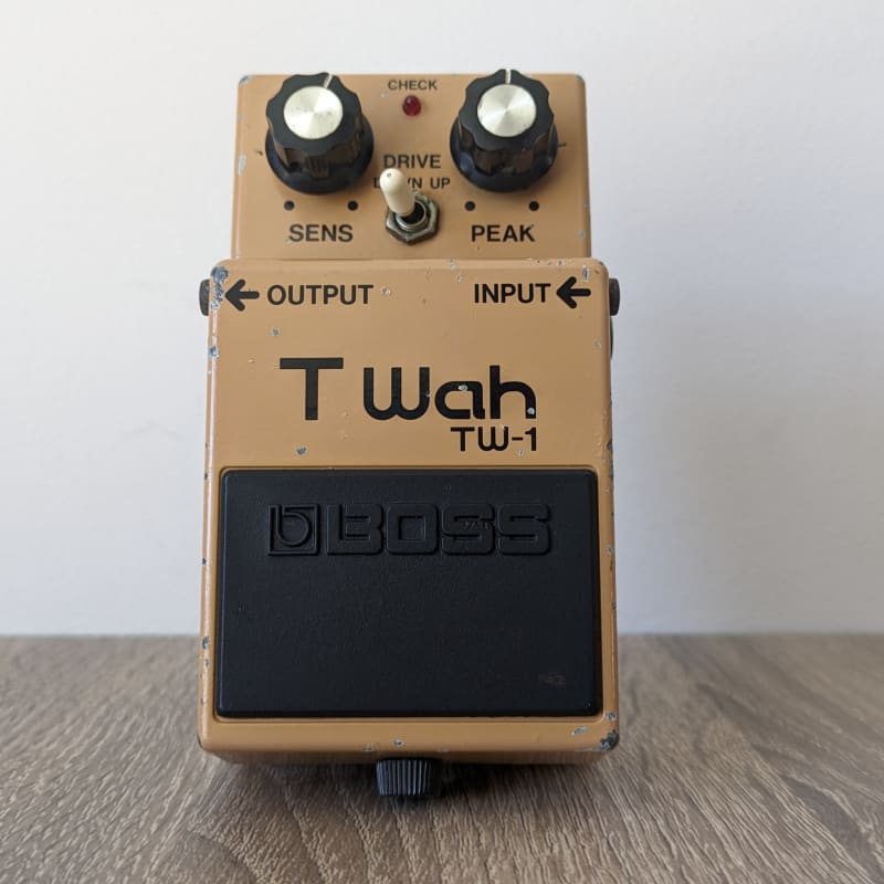 used 1977 - 1989 Boss TW-1 T Wah (Black Label) Yellow - Effect Pedal