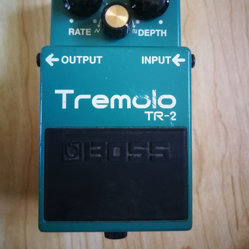 used 1997 - Present Boss TR-2 Tremolo (Silver Label) Green - Effect Pedal